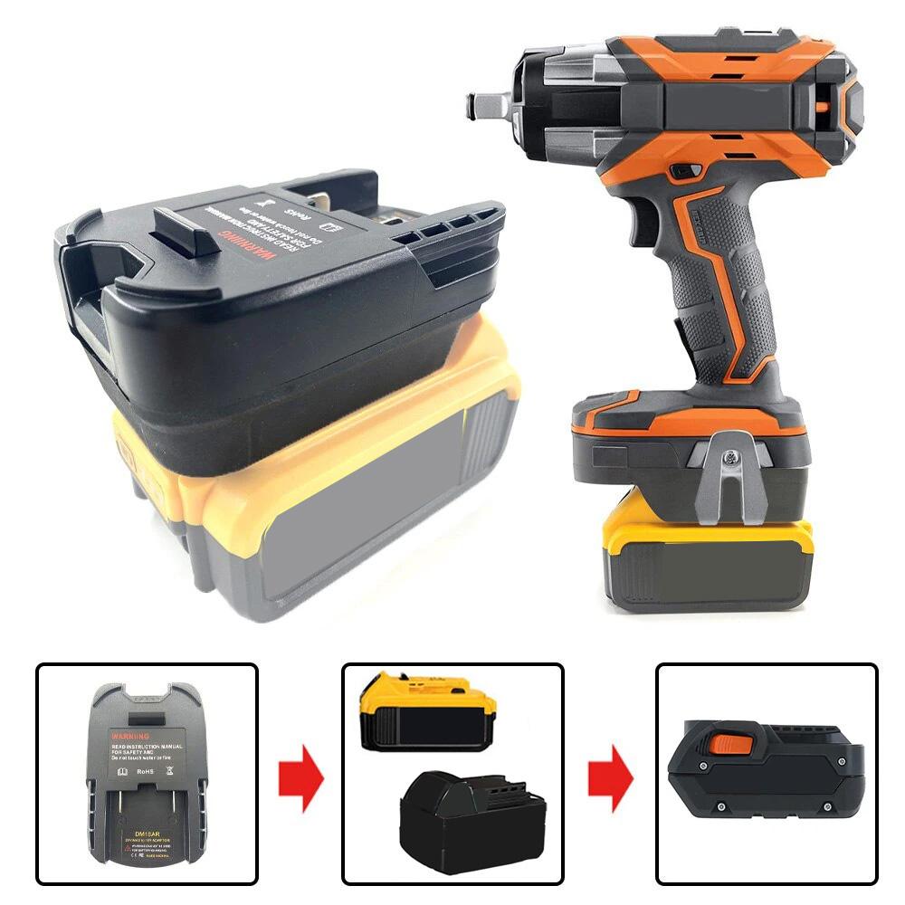 

Адаптер-конвертер для аккумулятора Milwaukee 18 В для Dewalt 18 В 20 В литиевая батарея для RIDGID 18 В Инструмент Электрическая дрель Использование