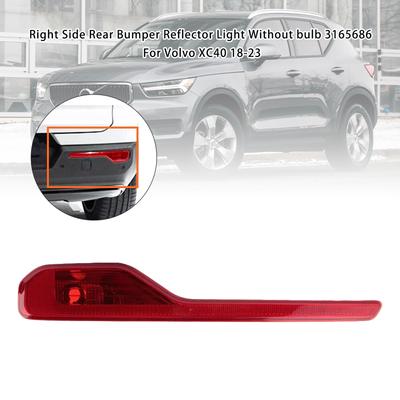 Right Side Rear Bumper Reflector Light Without Bulb 3165686 For Volvo XC40 2018-2023