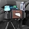 2025 New Car Seat Back Storage Box Multifunction Cup Tissue Phone Stowing Tidying For Mercedes Benz G S R C E B A Class GLA GLK