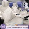 AITO M5/M7/M8/M9 Car Seat Covers with Suede, Ventilated, Breathable Saddle Pad, Half-Wrap Cushion