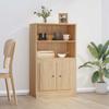 Vidaxl Sideboard, Sonoma Oak, 60X35.5X103.5 Cm, Wood-Based Material
