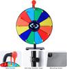 Roată Norocoasă Spin Wheel de 12 Inch cu 12 Sloturi, Bază și Suport Rezistente, Ideală pentru Evenimente de Carnaval Petreceri Acasă