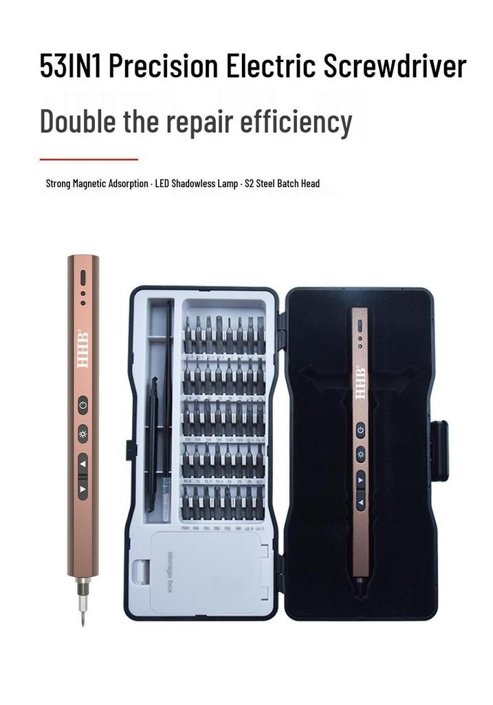 Good Partner 53-in-1 Rechargeable Mini Electric Screwdriver Set