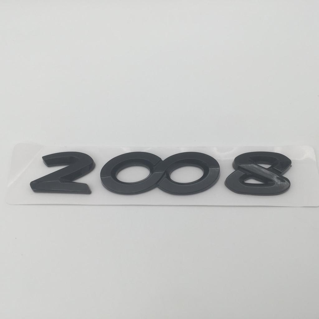 1pcs 3D ABS GT 2008 3008 4008 5008 car Letter Emblem Rear tail trunk Decals badge sticker Decal styling Accessories