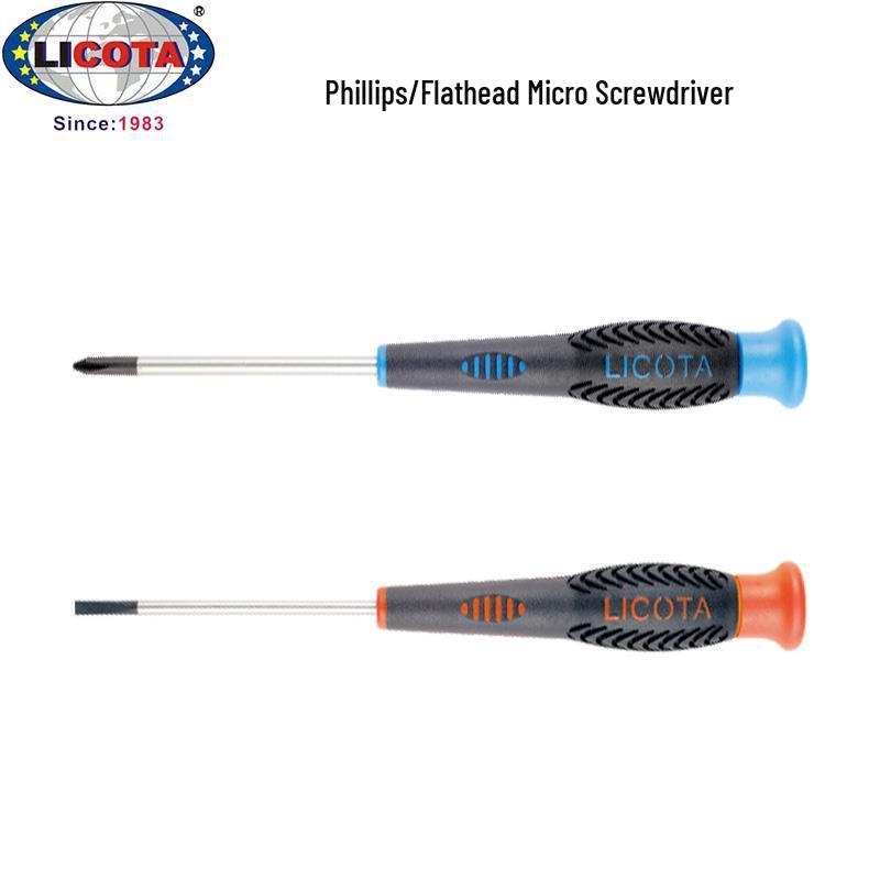 LICOTA Magnetic Phillips Flathead Screwdriver for Watch Repair, 1-4mm ASD-168 2.4mm Flathead