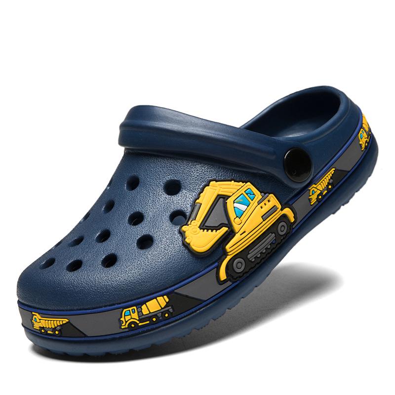 Children's Cartoon Beach & Garden Closed-Toe Shoes, Unisex Summer Hole Shoes