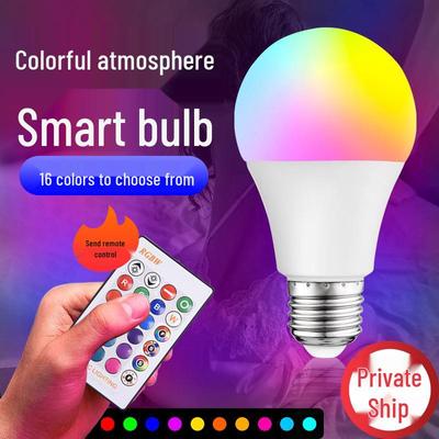 Uzaktan Kumandalı Kablosuz RGB Küre Ampul E27