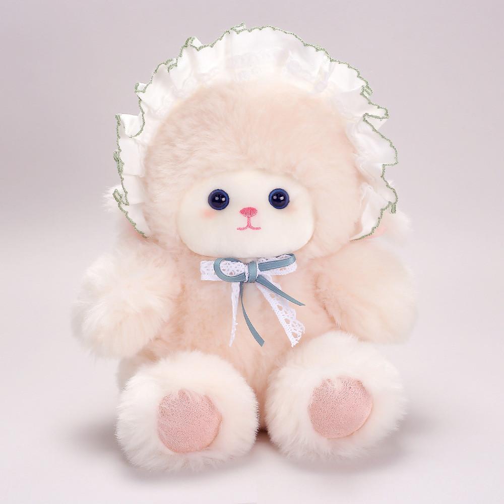 Sheep Plush Toy With Hat Soft Short Plush For Kids Sleep Comfort And Gift