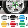 17mm Car Wheel Center Nut Plastic Cover Caps with Removal Tool