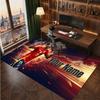 Lamine Yamal Custom Crystal Velvet Rug, Personalized Name Text Print, Football Logo Soft Non‑Slip Floor Mat Home Decor Gift
