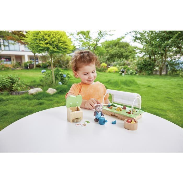 Jouet éducatif - Hape - Serre biologique - Bois durable - 5 pièces - Pour enfants à partir de 3 ans