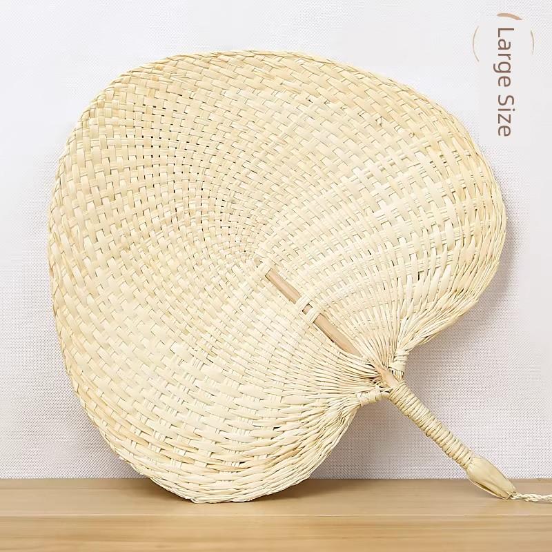 Traditional Handmade Woven Summer Fan for Home Use, Large Fan for Babies To Repel Mosquitoes, Portable Handmade Fan for the Elderly