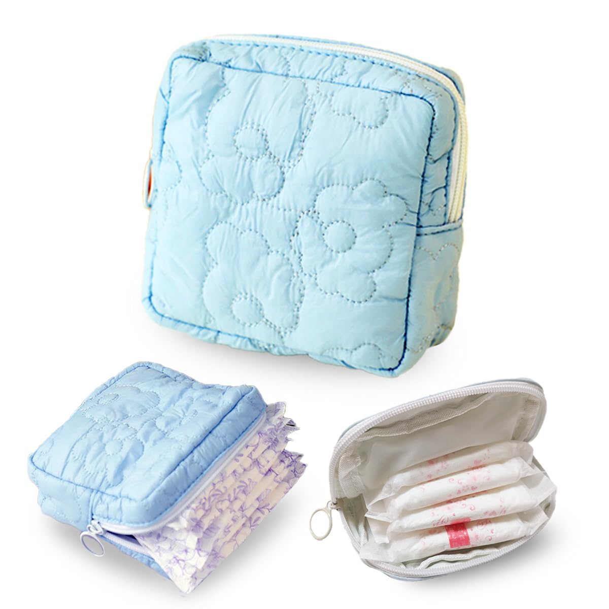 

Micolora Sanitary для начальной школы Идеально для менструальных наборов и чехла для гигиенических прокладок, Маленький, Милый, Студенты, Впервые (синий) фиолетовый