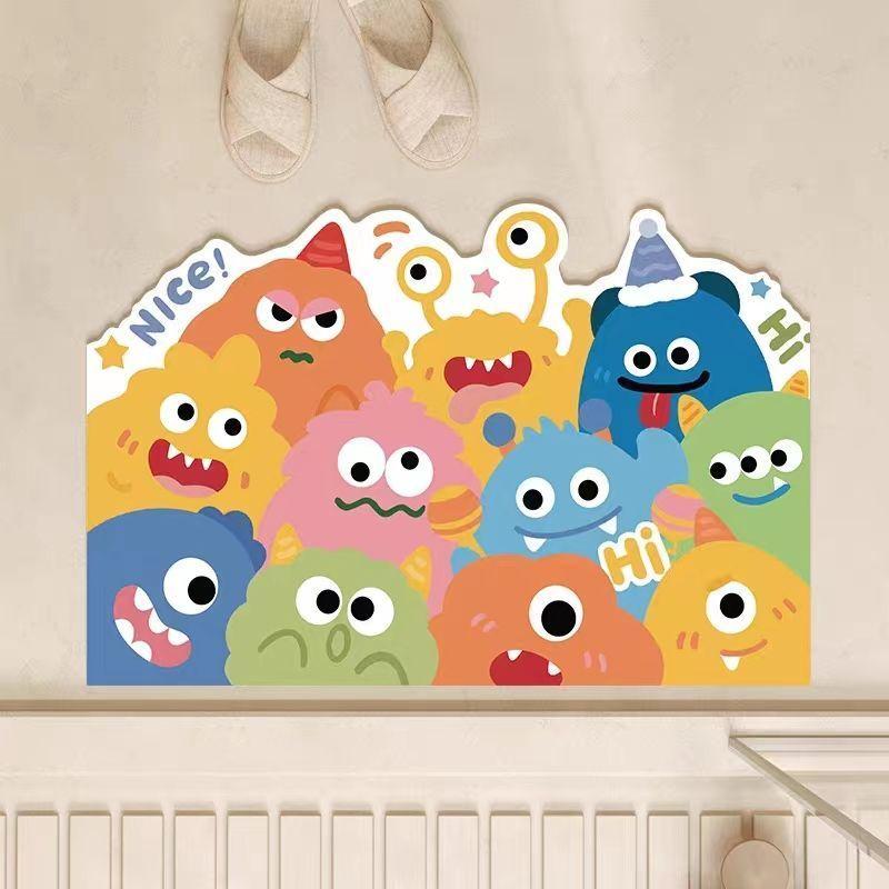 Cute cartoon bathroom absorbent floor mat diatom mud household toilet toilet toilet quick drying non-slip foot pad