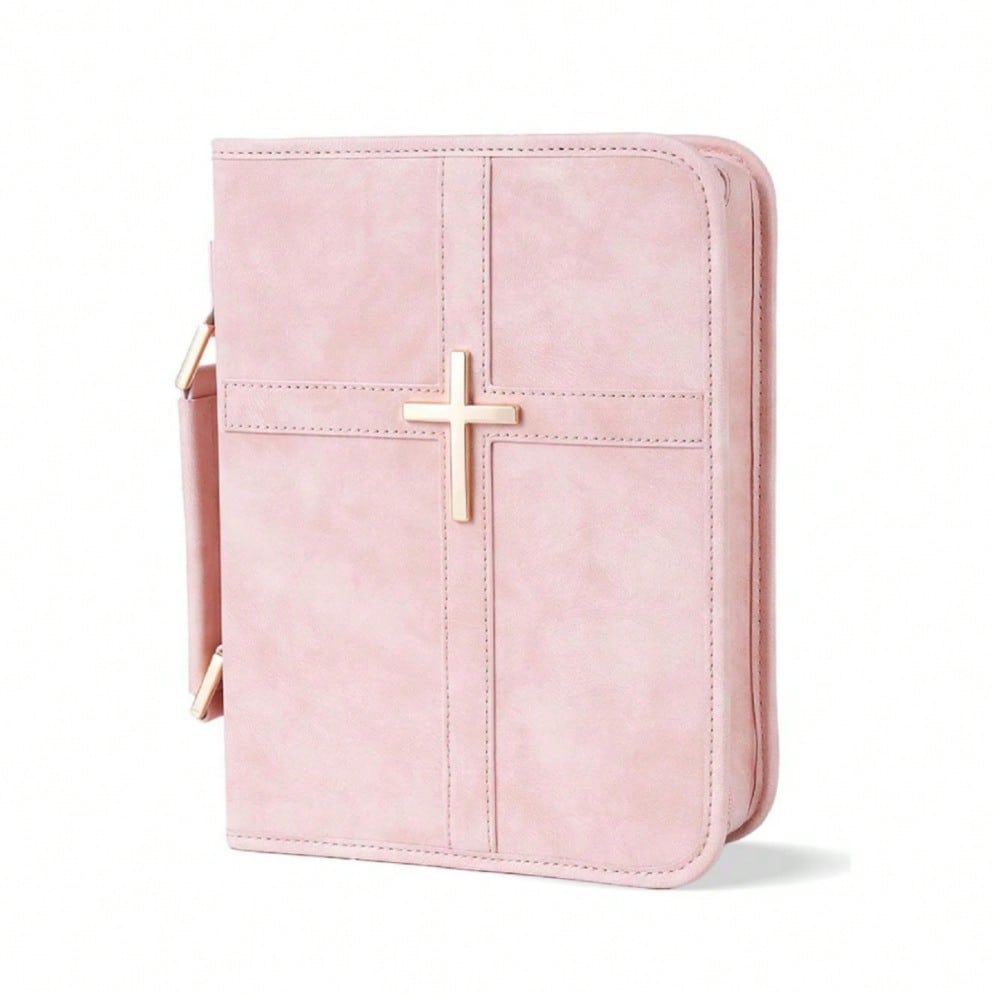 Sac de rangement pour livre de prière, livre de voyage, couverture de protection portable, livre anti-poussière (as the picture,Pink.)