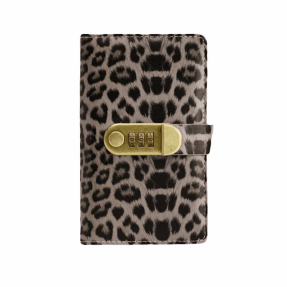 

Leopard print Money Saving Binder Password Lock Savings Wallet Notebook Savings Notebook серый