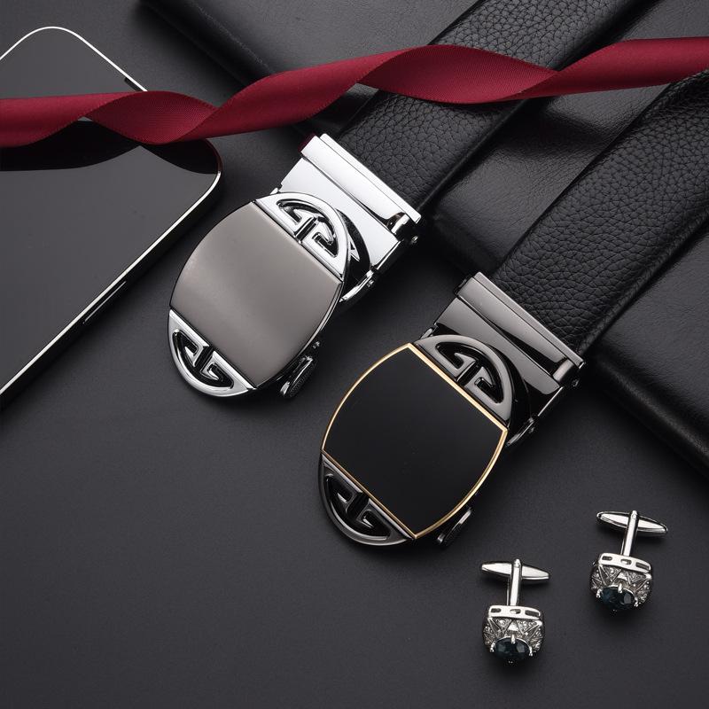 

Men S Trend Automatic Buckle Men S Casual Belt 130Cm (Note)
