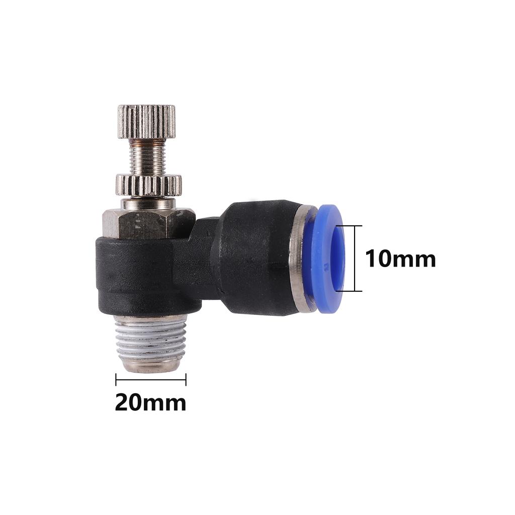 4/6/8/10/12mm Pneumatic Regulating Valve Air Flow Control Valve 1/8" 1/4" 3/8" 1/2" BSP Male Thread Hose Fittings