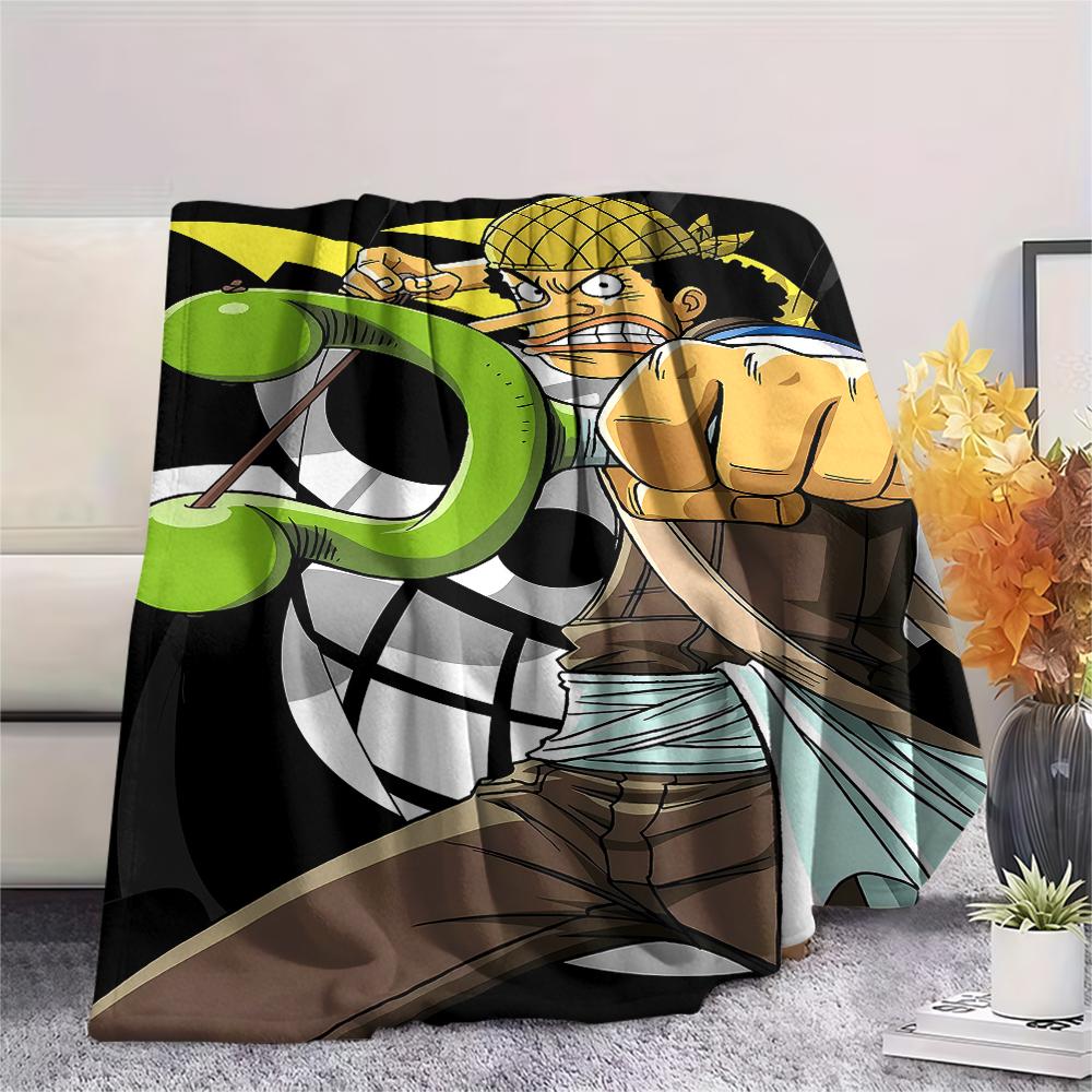 One Piece character Print Flannel Blanket,High quality Comfortable for All Seasons,Home Decor,Warmth and Comfort,Perfect for Christmas Gifts