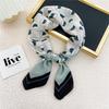 70 Silk Scarf: Small Square for Women - Lightweight Korean Fashion, Perfect for Spring, Summer, Autumn; Stylish for Flight Attendant or Neck Accessory