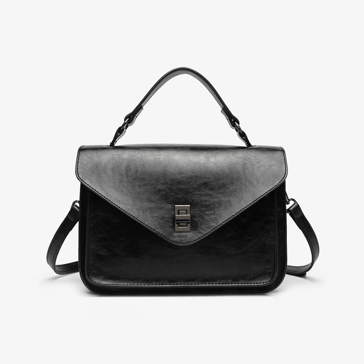 Высококачественная Минималистичная Модная Женская Сумка, Сумка на Плечо или Сумка Кросс-боди чёрный