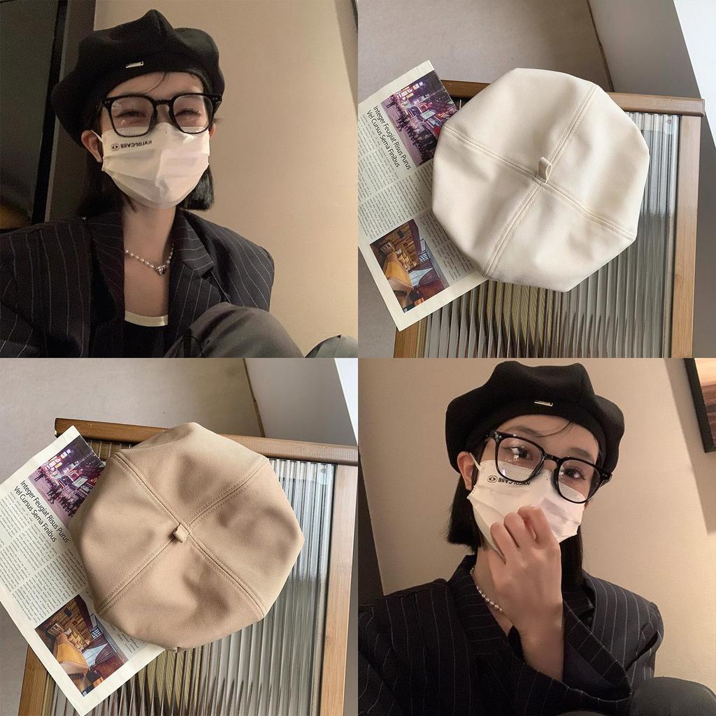 Stylish Black Beret Hat For Women Perfect For Autumn And Winter Fashion Trends