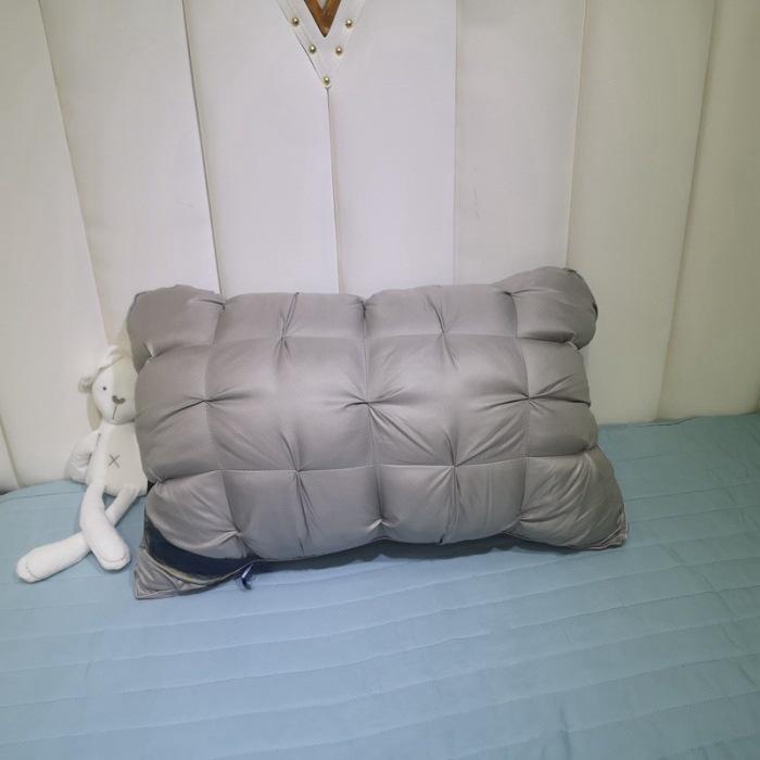Neck Support Pillow with Non-Collapsing Core & Cover, 48x74cm, Ideal for Home, Hotel or Dorm Use