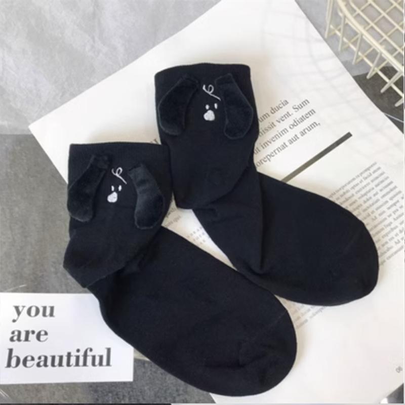 10 Paare Club Promi Ins Mode Lustig Kreativ Magnetische Anziehung Hände Schwarz Weiß Cartoon Augen Paare Socken Socken