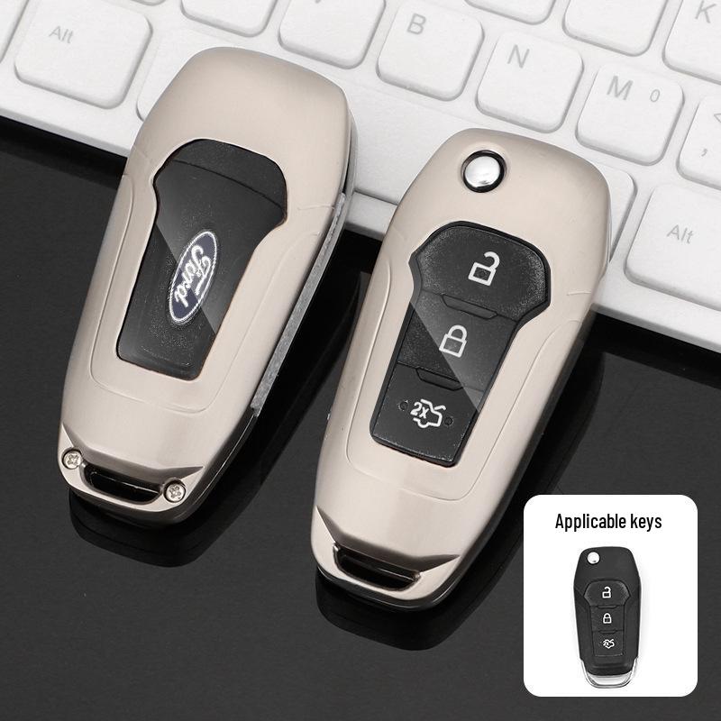 Premium Metal Protective Key Case for Ford Mondeo - Unisex Design