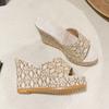 Fashion Women Sandals 2024 Summer New Outdoor Beach Sandals Comfortable Hot Shallow Wedges Shoes for Women Designer Casual Sandals