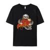 Sloth Holding Pepperoni Pizza Funny TShirt Tee Top Camisas Men Casual Clothing Gift Newest Tshirt Streetwear