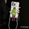 Long-leg Cat Stand Suitable for iPhone 17pm, iPhone Case 15, Four-Corner Lanyard, 16Promax, Crossbody 14