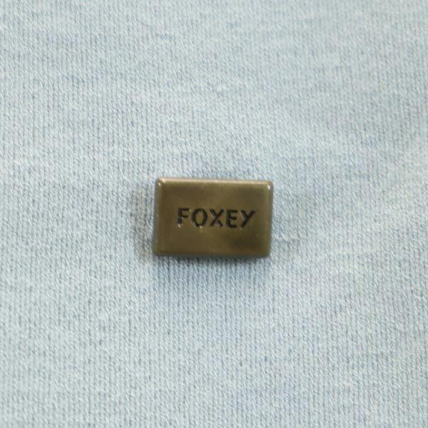 FOXEY No Sleeve Cut 38 Blue X Gray Women Used
