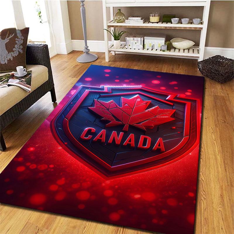 Canada Men's National Soccer Team Carpet Rug for Living Room Bedroom Home Sofa Decoration,Kids play Non-slip Floor Mat