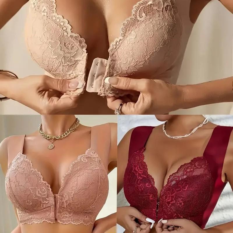 Bras for Women Comfortable Breathable Tops No Steel Ring Printed Bra Push Up Bra Gathering Large Size Lingerie Brassiere