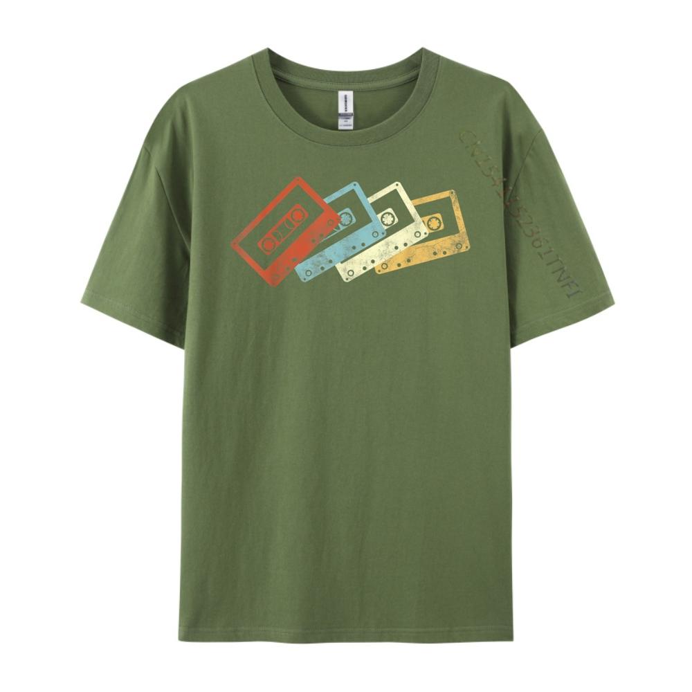 Retro Mixtape Cassette Mens Designer Clothes Mens Gifts Fashion T Shirt Unisex Luxury T-Shirt St Patrick's Day