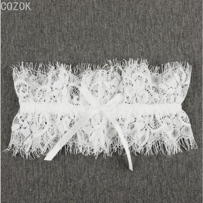 Hochzeitsparty Braut Spitze Floral Blau Beinring Schlaufe Strumpf Damen Mädchen Sexy Schleife Prinzessin Cosplay Strumpfhalter Gürtel Zubehör