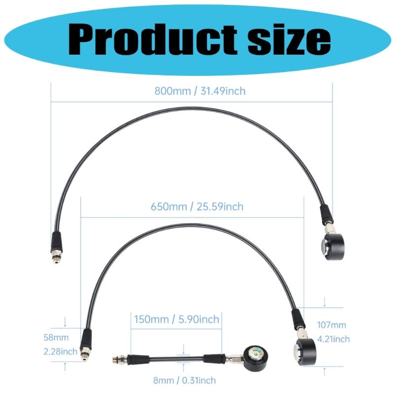 Luminously High Accuracy Pressure Gauge Diving Residual Pressure Gauge Replacement Submersible Pressure Gauge Enduring