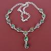 Copper Ruby Zoisite Necklace Gemstone Jewelry 925 Sterling Silver Adjustable Chain Necklace Handmade Necklace Gift for Wife Designer Jewelry