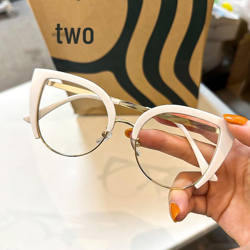 Vintage Katzenauge Metall Lesebrille - Blaulichtfilter, Hohe Auflösung, Europäischer & Amerikanischer Stil