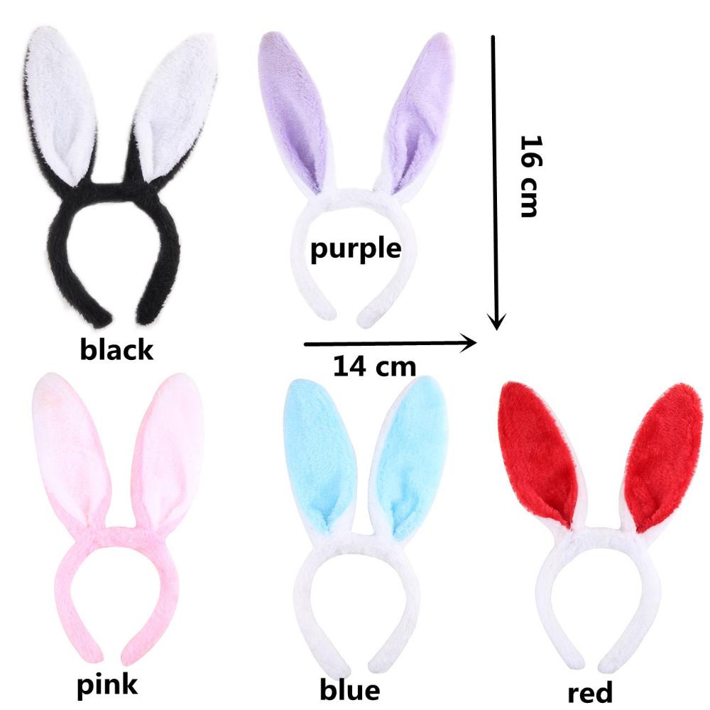 Costume Women Girls Bunny Ear Hairband Headband Rabbit Ear Adult Children Easter