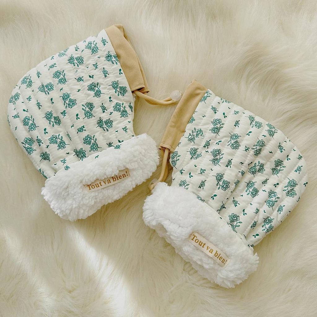 Non-Toxic Children'S Bicycle Gloves Children'S Outdoor Sports Mittens Cartoon Printed Hands Warmer Scooter Gloves For Winter