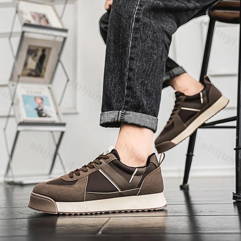 Fashion Retro Niche Design Casual Thick Soled Low Top Shoes for Men Spring 2025 New Fashion Trendy Versatile Comfortable Chunky sneakers