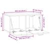 Wall Mounted TV Cabinet in Sonoma Oak 59.5 x 31 x 30 cm