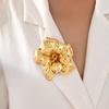 Statement 3D Layered Flower Brooch Large Collar Accessory  For Party Wedding Daily Wear