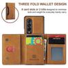 Magnetic Detachable Wallet Case Compatible With Samsung Galaxy Z Fold 5, Pu Leather Cover With Credit Card Cash Holder