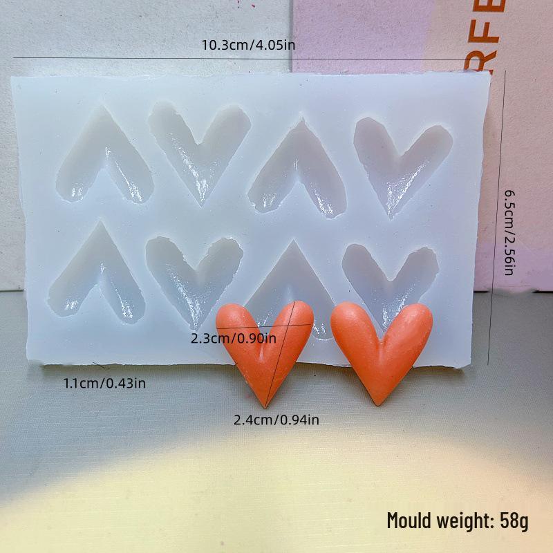 Heart-Shaped Silicone Mold for DIY Baking, Cake & Home Decor