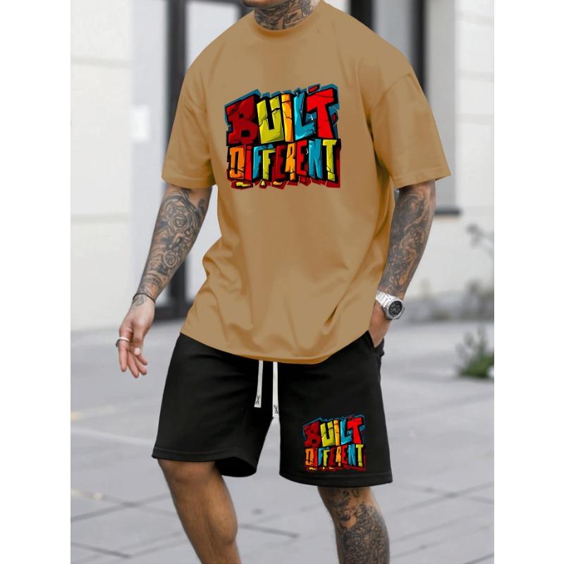 2026 New Summer Fashion Casual Sports Suit Men's Trendy Short-sleeved Running Shorts Suit