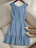 2026 European-American High Quality Sleeveless Vest Dress for Women - Spring/Summer