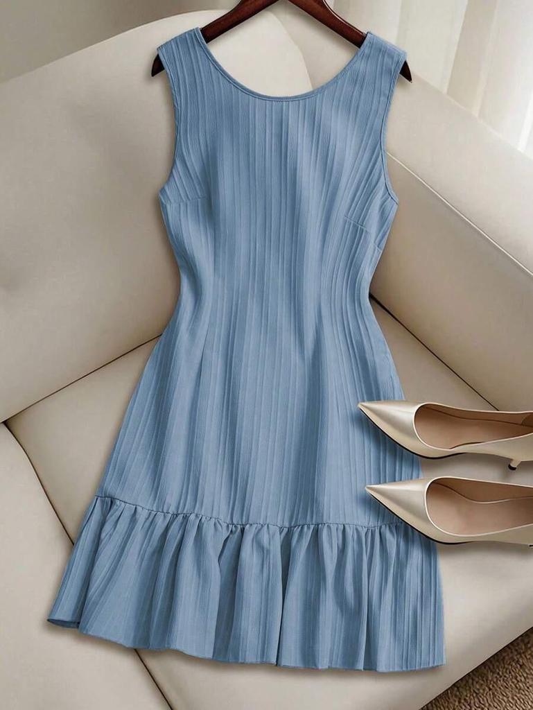 2026 European-American High Quality Sleeveless Vest Dress for Women - Spring/Summer